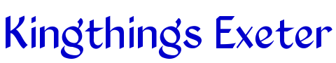 Kingthings Exeter लिपि